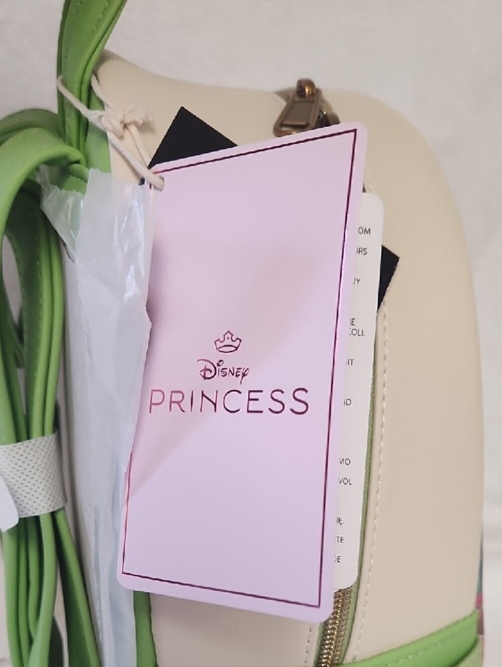 Loungefly Beauty And The Beast Belle Reading Floral Green Mini Backpack - Picture 4 of 8
